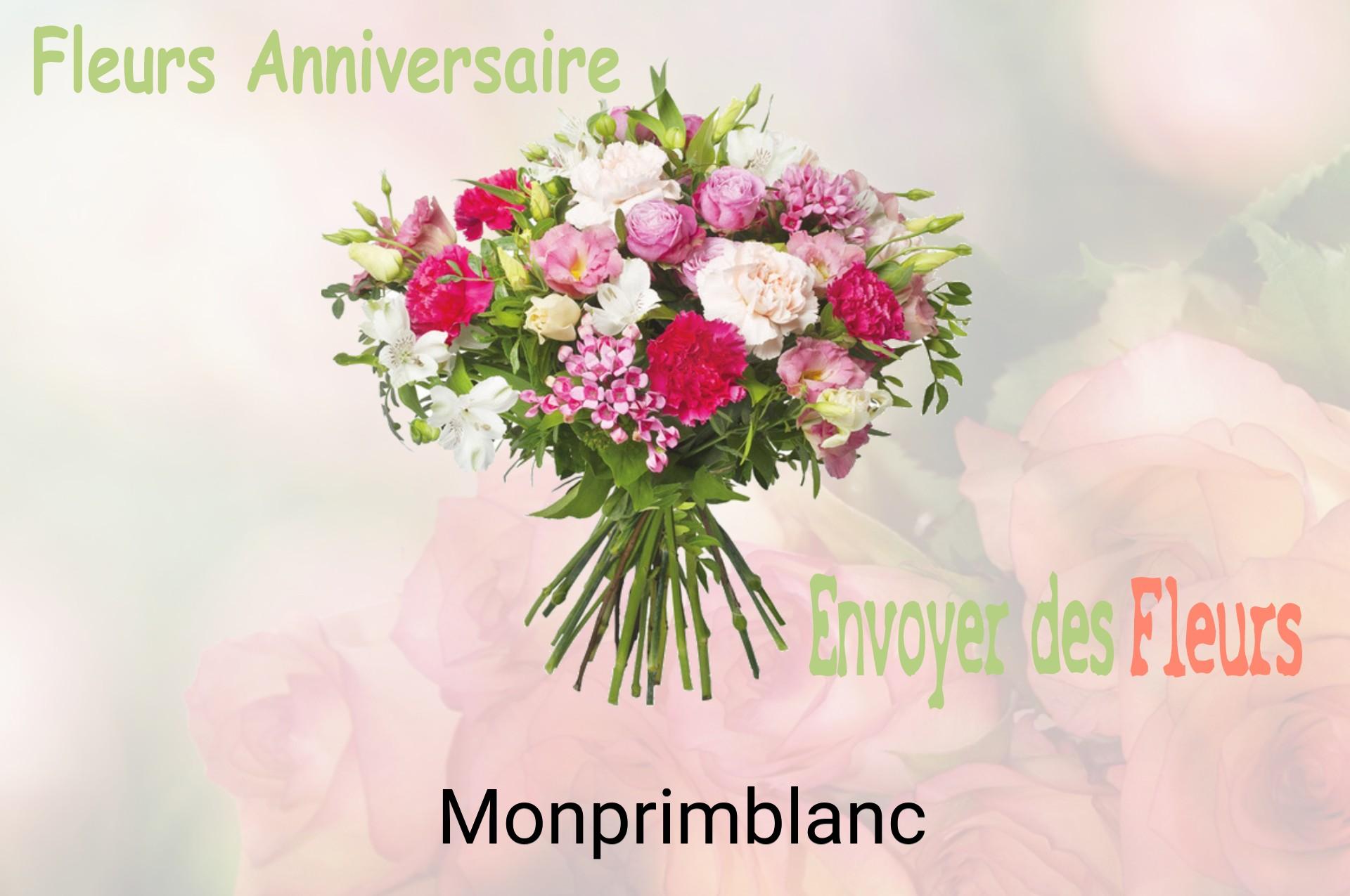 Bouquet de fleurs d’anniversaire livré à Monprimblanc